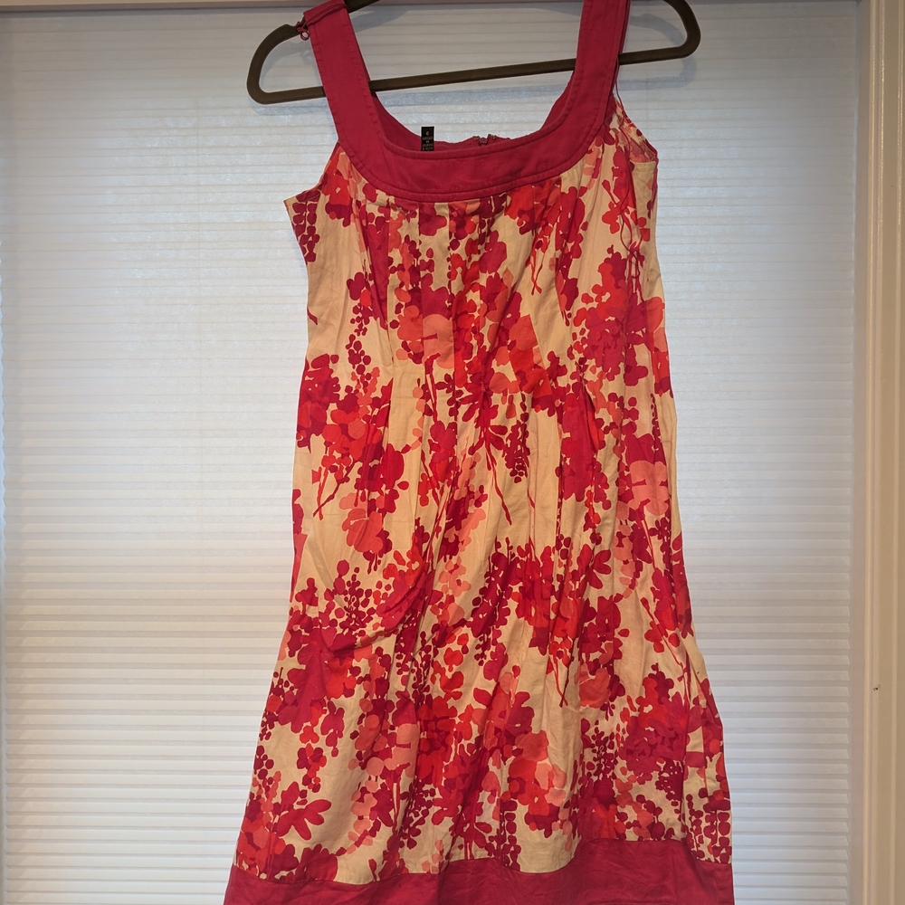 Signature Pink and Cream Floral Women's Dress